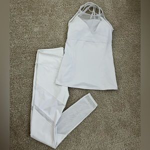Alo Yoga white set